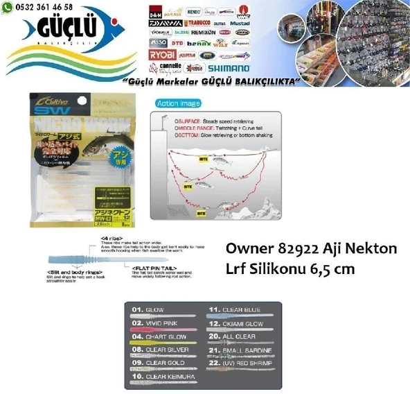 Lrf Silikonu Owner 82922 Aji Nekton Lrf Silikonu 6,5 Cm Renk:21 ürün görseli