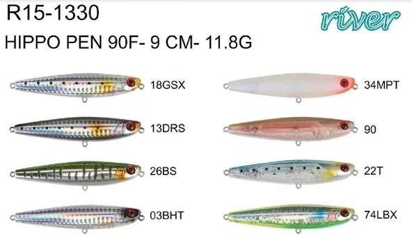 Maket Balık River Hıppo Pen 90F 9Cm 11Gr Renk:26Bs ürün görseli 1