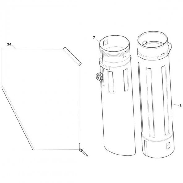 Stiga Sbl 2600 Üfleme Toplama Makinası Dirsek No - 8