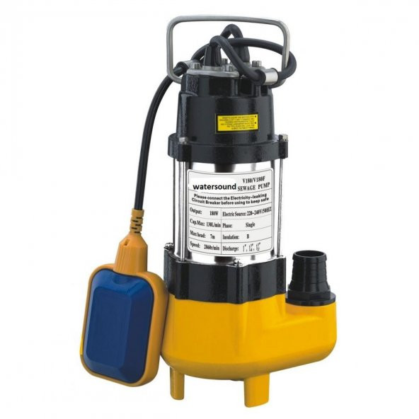 Water WS-78 V750F Kirli Su Dalgıç Pompa 1 Hp