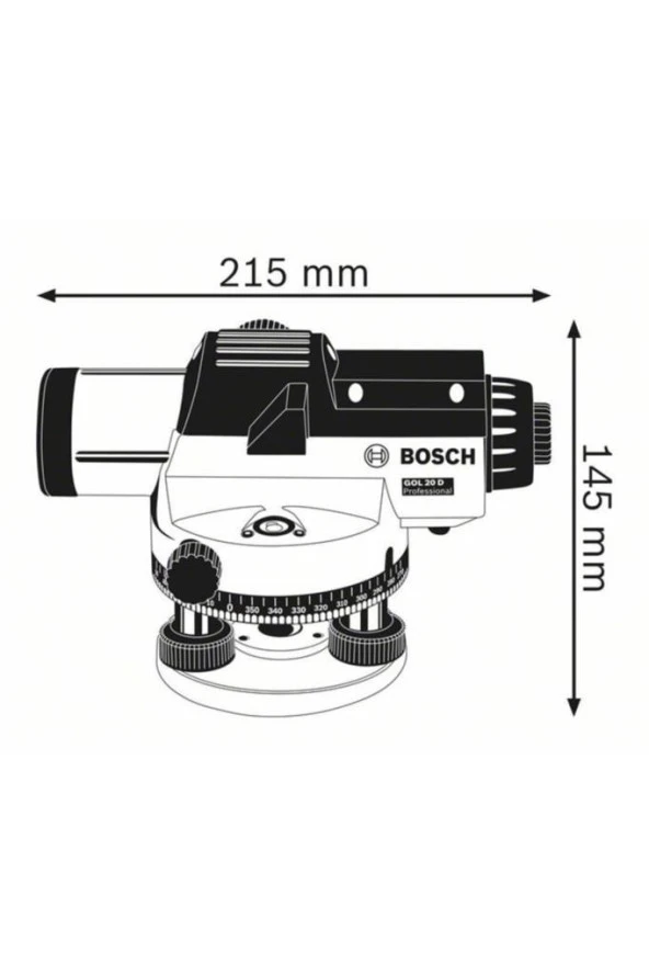 Bosch Gol 20 D + Bt 160 + Gr 500 Mira Ölçüm Cihazı - 3