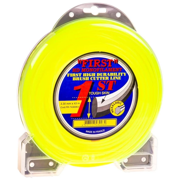 First Misina 3.3 mm 43 mt Sarı 6 Köşe Silikonlu