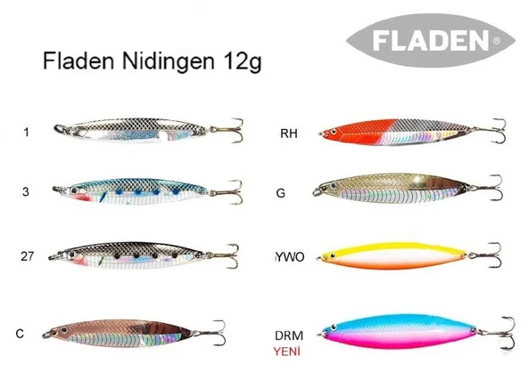 Nıdıngen Flash Yeni Seri Lüfer Kaşık 12Gr Renk:3