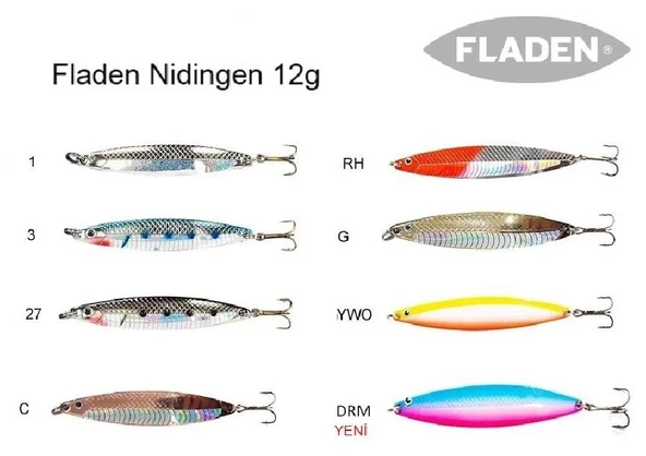 Nıdıngen Flash Yeni Seri Lüfer Kaşık 12Gr Renk:27