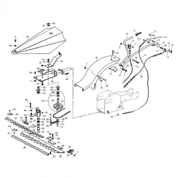 Eurosystems M85 Çayır Biçme Bıçak Kayışı - 2