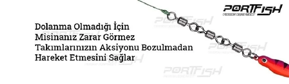 Portfish Bl-1019 Zincir Fırdöndü (3 Lü) No:12 - 3