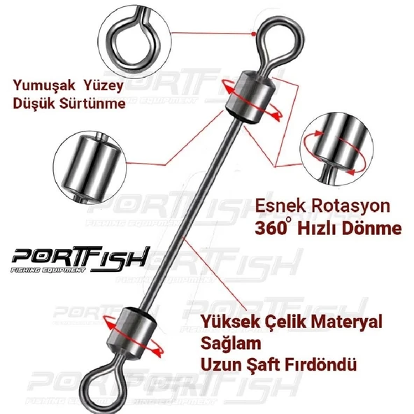 Portfish Bl-5506 Uzun Şaft Takım Fırdondüsü No:8 - Resim 3