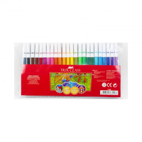 Trix T-862 Keçeli Kalem 24 Lü