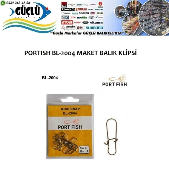 Rapala Klipsi, Maket Balık Klipsi Portfish Bl-2004 No:1 ürün görseli