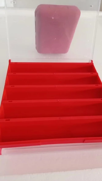 River 10 Göz Sahte Kutusu Kırmızı Renk - Resim 3