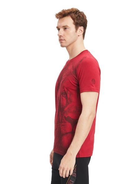 Galatasaray Orijinal Lisanslı Aslan Baskılı T-Shirt Hediyelik Ahşap Kutulu - 6