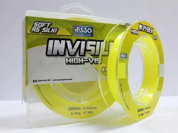 Asso Invısılk Surf Castıng Clear Yellow 300 Mt 0.40Mm Misina ürün görseli