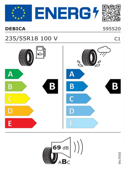 Debıca 235/55R18 100V Presto Oto Yaz Lastiği (Üretim Yılı: 2023) - 2