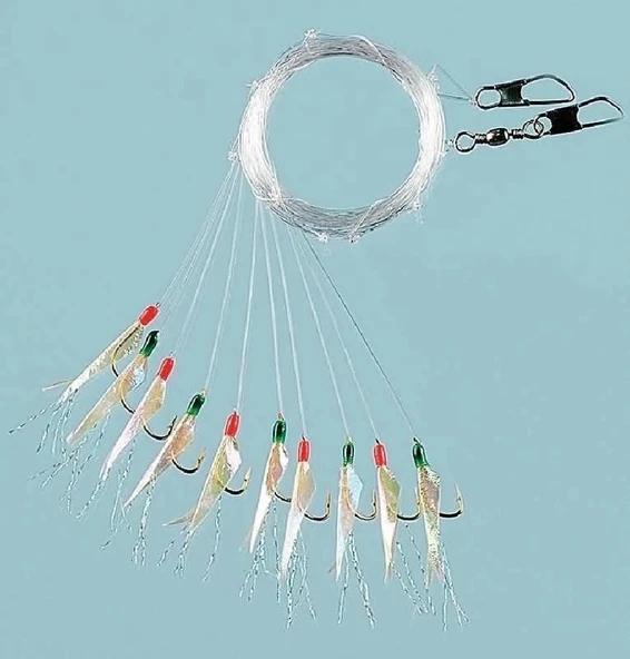 Fladen Sabiki F1292 Hook Daylight 10’Lu İstavrit Çaparisi No:7 - 2