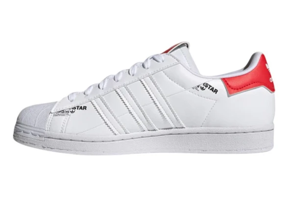 adidas Superstar 'White Vivid Red' GV7672 Spor Ayakkabı - 2