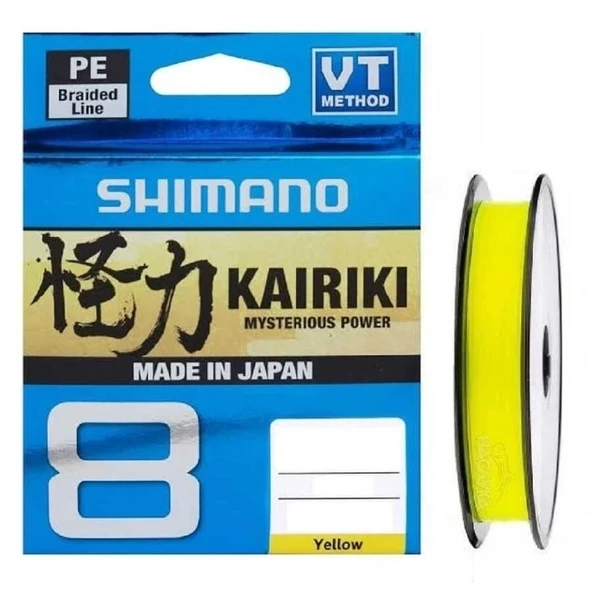 Shimano Kairiki 8 Yellow (Sarı) 300 Mt 0,19Mm İp Misina