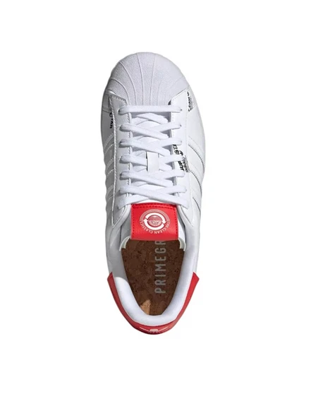 adidas Superstar 'White Vivid Red' GV7672 Spor Ayakkabı - 7