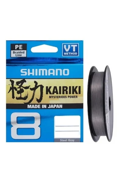 Shimano Kairiki 8 Steel Gray (Gri) 0,28Mm 150Mt 8Kat İp Misina ürün görseli