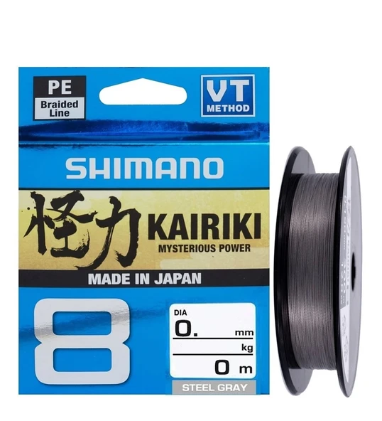 Shimano Kairiki 8 Stell Gray (Gri) 0,13Mm 300Mt 8Kat İp Misina