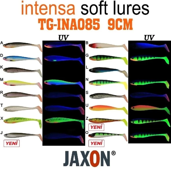 Silikon Balık Jaxon Gummy Intensa Tg-Ina085 9Cm 5’Li Pk Renk:B ürün görseli 1