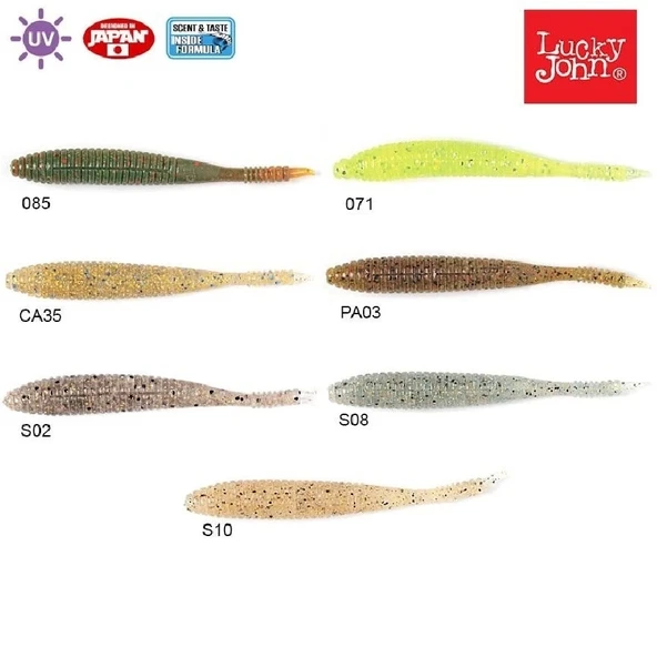 Silikon Yem Luckyjohn S-Shad 3.8’’ 9.6Cm 5’Li Pk Renk:Pa03 - Resim 3