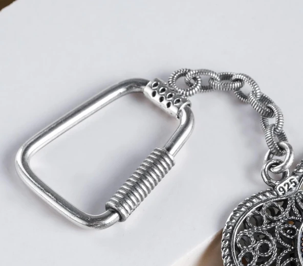 TELKARİ GÜMÜŞ ANAHTARLIK - 5