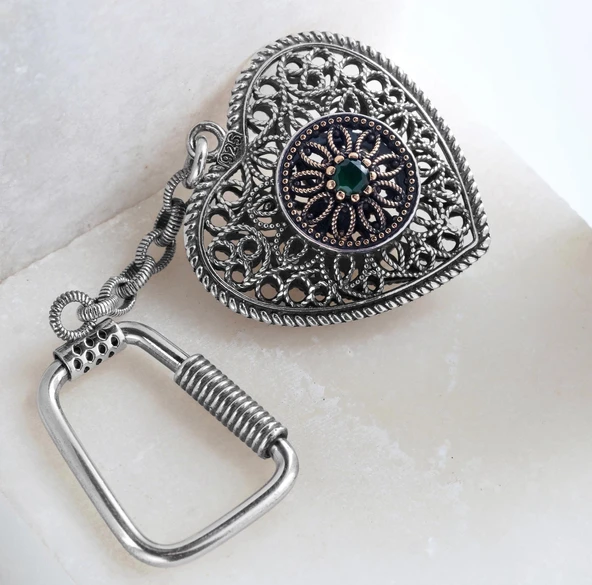 TELKARİ GÜMÜŞ ANAHTARLIK - 3