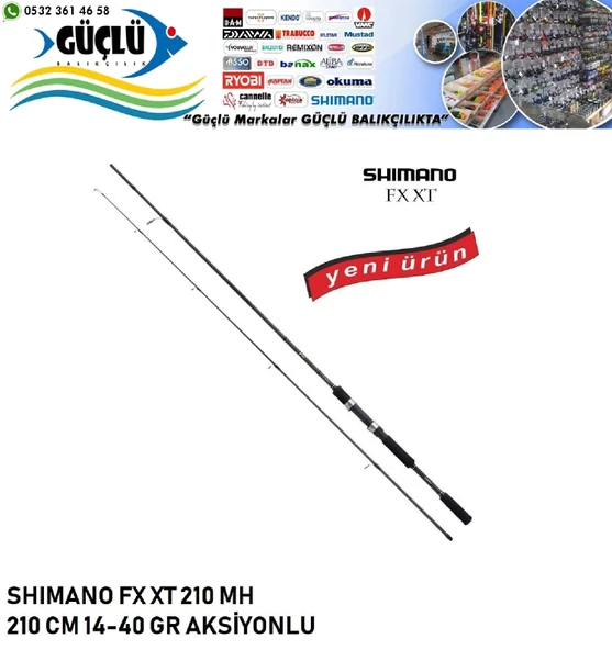 Shimano Fx Xt 210Mh 14-40 Gr Aksiyonlu Spin Kamışı ürün görseli