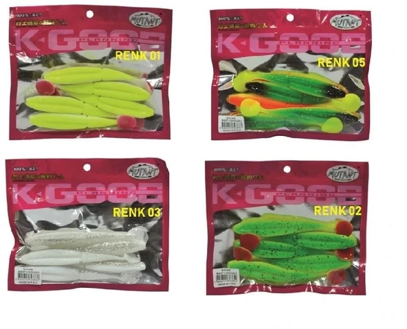 Tatlı Su Tuzlusu Silikon Yem Nikkon Soft Balık 11.5Cm 5Li Renk:02 ürün görseli 1