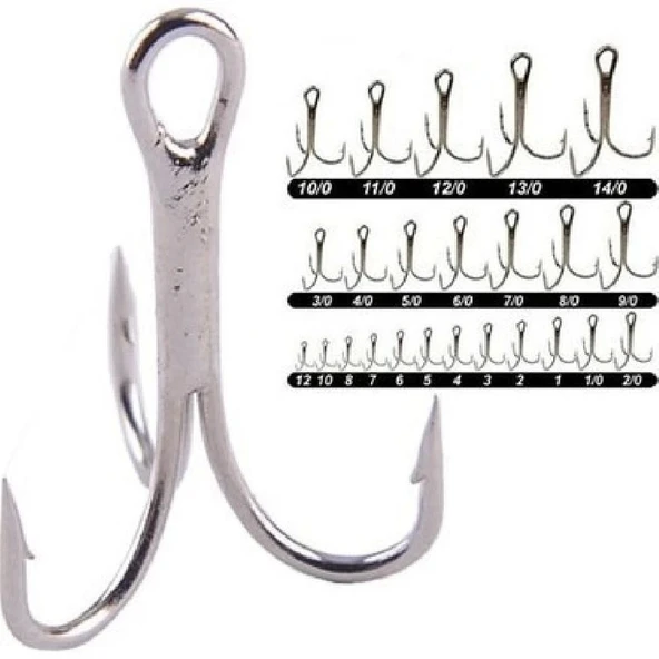 Captain 3’Lü Rapala İğnesi Nikel Renk No:5 ürün görseli