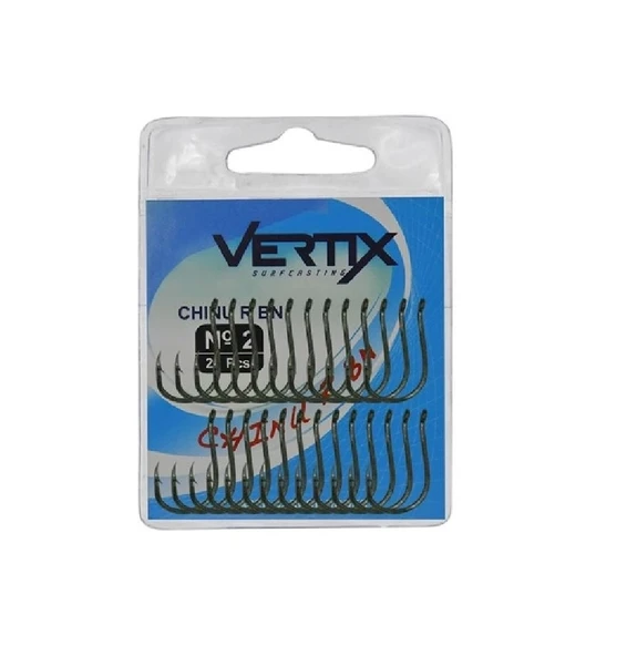 Vertix 58020 Chinu R Bn Siyah Olta İğnesi 25’Li Paket No:6 - Resim 2
