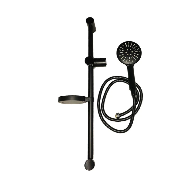Black Sun Siyah Sürgülü Duş Seti 3 Fonksiyonlu Duş Başlığı  1.5M Lüx Duş Hortumu - 2