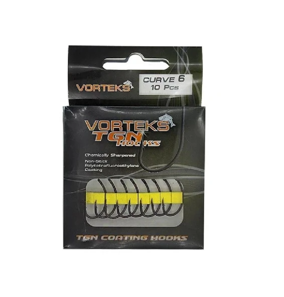 Vorteks 67812 Curve Tgn Sazan İğnesi 6 No 10’Lu Paket - Resim 2