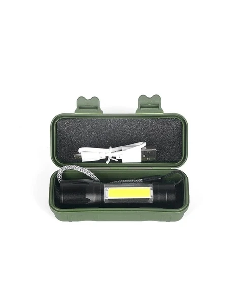 Watton Wt-030 Mini Çok Güçlü Şarjlı El Feneri ( Xpe+ Cob Led ) - 3
