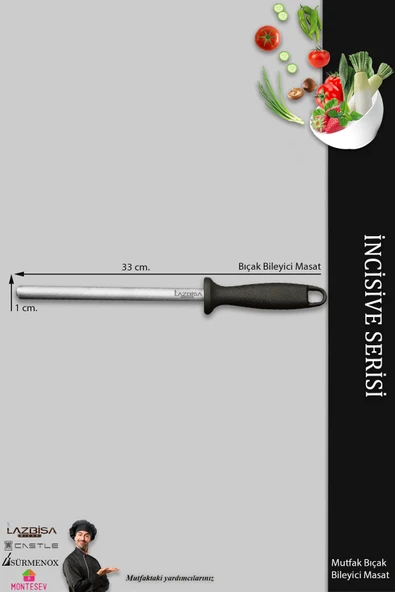 LAZBİSA İncisive Serisi Masat Mutfak Bıçak Bileme Aleti Masatı (MFT-245) - 2