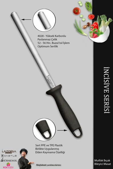 LAZBİSA İncisive Serisi Masat Mutfak Bıçak Bileme Aleti Masatı (MFT-245) - 3