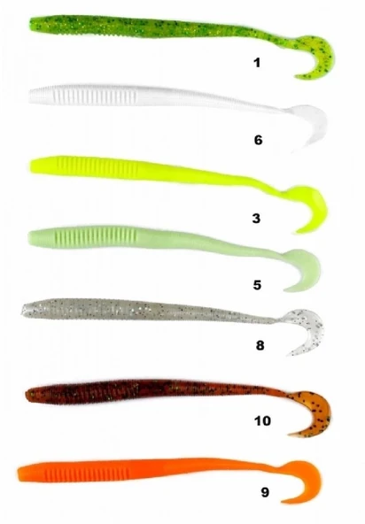 Wily Curly Silikon Yem 4.5 G 130 Mm 5’Li Paket Renk:6