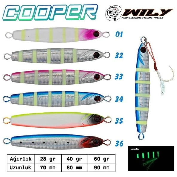 Wily Cooper Jig 60 Gr 90 Mm Renk:35 - 3