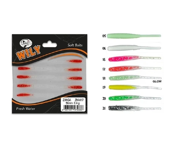 Wily Zanga Lrf Silikon Yem 5 Cm 0.4 Gr Renk:06 - 2