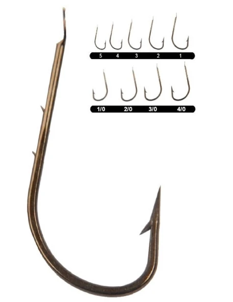 Youvella 1402 (505) Bronz Çift Tırnak Olta İğnesi No:1 ürün görseli