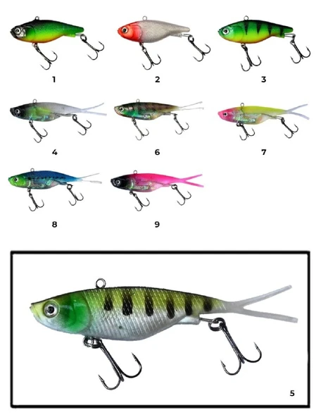 Captain 3556 Baby Soft Wibration 6Cm Levrek Silikonu Renk:7 - Resim 2