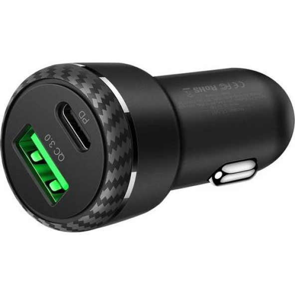 Mcdodo Type C ve USB Girişli Çakmaklık Şarj 36W PD+QC 3.0 CC-5970 - Resim 2
