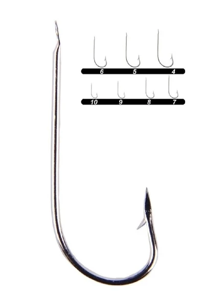 Youvella 1207 Çapraz Nikel Olta İğnesi 100’Lü Kutu No:6 - Resim 2