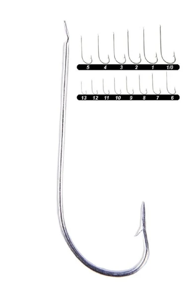 Youvella 1307 (1523) Çapraz Nikel Olta İğnesi 100’Lü Kutu No:4 - Resim 2