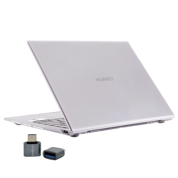 Huawei MateBook 14 Kılıf Kristal Parlak Şeffaf Sert Hard Case İnce Hafif 2018-2020 Uyumlu - Resim 2