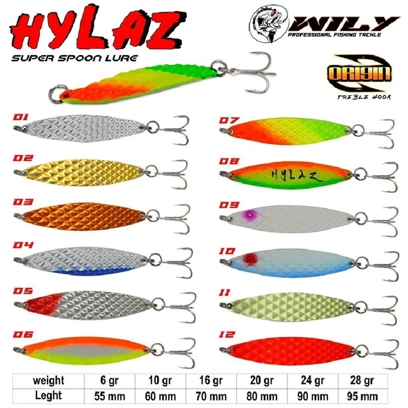 Wily Hylaz Olta Kaşık 28Gr 95 Mm - Hologramlı Renk:04 - 3