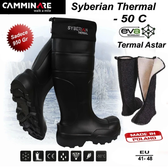 Camminare Syberian Thermal Eva Çizme (-50°C) 44 Numara Polonya Üretim - 2