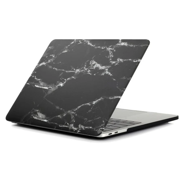 MacBook Pro Retina 13 inç Kılıf A1502 A1425 Mermer Desen Mat Sert Kapak UV Baskı - Resim 3