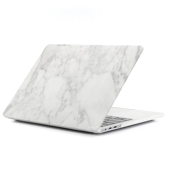 MacBook Pro Retina 13 inç Kılıf A1502 A1425 Mermer Desen Mat Sert Kapak UV Baskı - 8