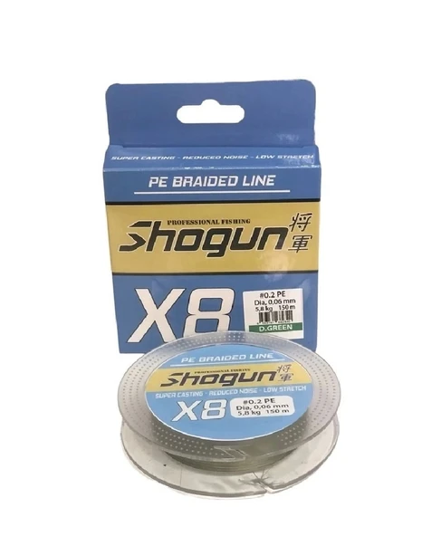 Shogun 8X 150 Mt 0,10Mm İp Misina Dark Green - Resim 2